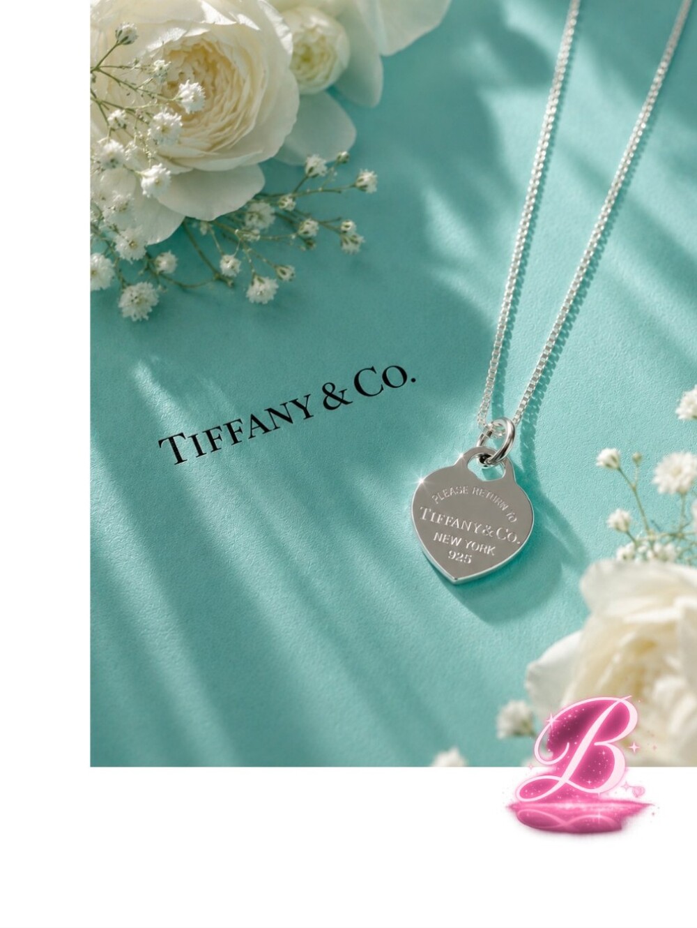 Tiffany & Co. "Return to Tiffany & Co." 925 Silver Heart Tag necklace EUC